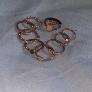 SHEIN 11pcs finger rings